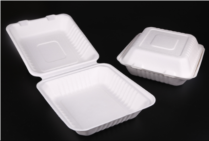 9" bagasse Clamshell 200PCS