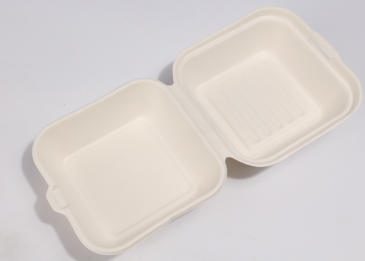 6" hamburger bagasse clamshell 500PCS