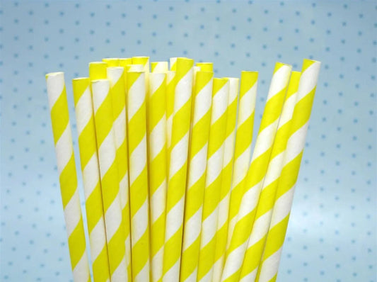 Colour Paper Straw 5,000PCS Yellow